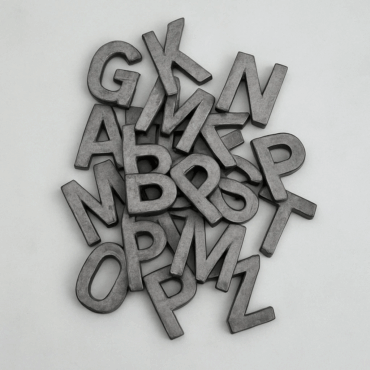 Cast Lead Letters A–Z 50mm – per letter - Motif Alphabet | Custom Lead