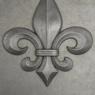 Fleur-de-Lis Lead Motif 100mm Cast Lead Roof or Garden Decoration | Hand-Poured