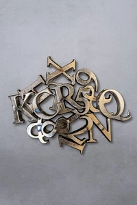 Cast Lead Letters A–Z 50mm – per letter – Motif Serif Alphabet | Custom Lead