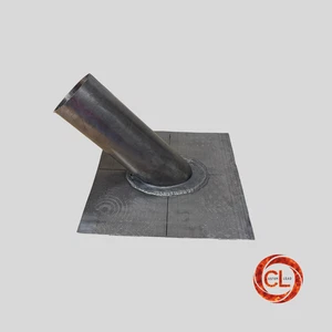 Lead Roof Flashing Slate Tiled Pitch 25°-35° for 125mm (5") Twin Wall Stove Pipe