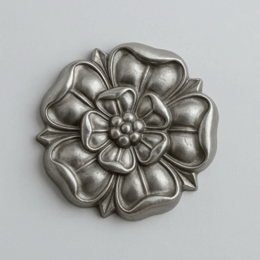 Tudor Rose Lead Motif – Cast Lead Roof or Garden Decoration | Hand-Poured